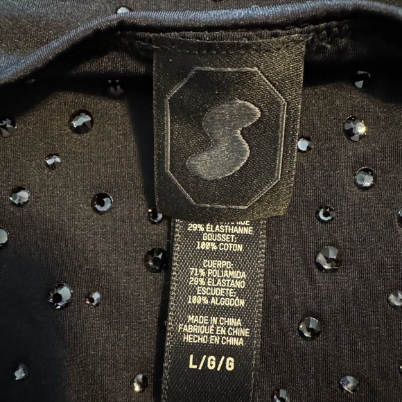 SWAROVSKI X SKIMS JELLY SHEER LONG SLEEVE CREW NECK BODYSUIT - Picture 2 of 2